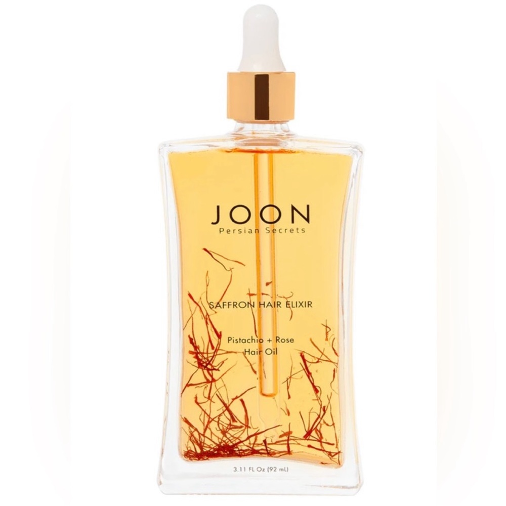 Joon Saffron Hair Elixir Pistachio + Rose Hair Oil, 3.11 Fl. Oz